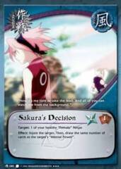 Sakura's Decision - M-080 - Super Rare - Unlimited Edition - Foil - Promo